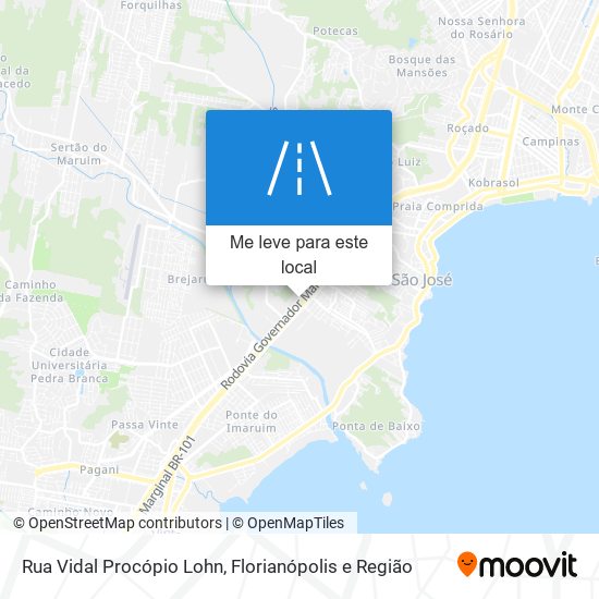 Rua Vidal Procópio Lohn mapa