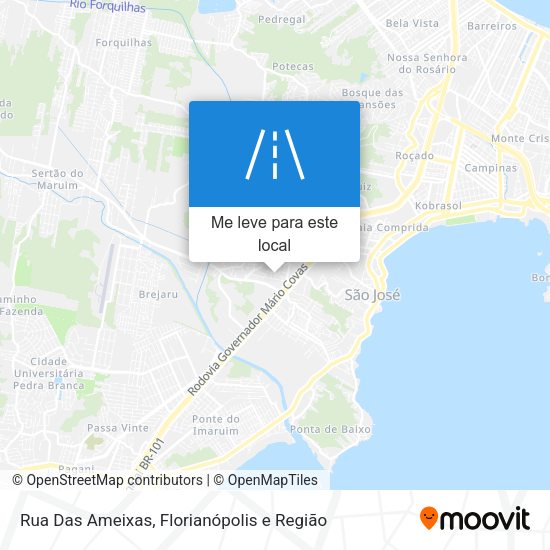 Rua Das Ameixas mapa
