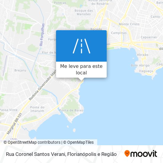 Rua Coronel Santos Verani mapa