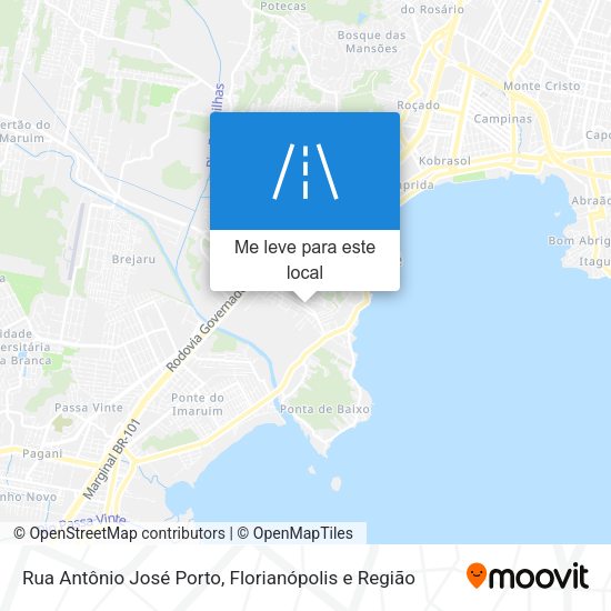 Rua Antônio José Porto mapa