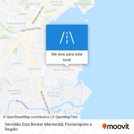 Servidão Elza Becker Martendal mapa