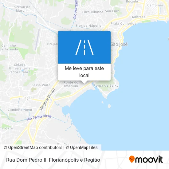 Rua Dom Pedro II mapa