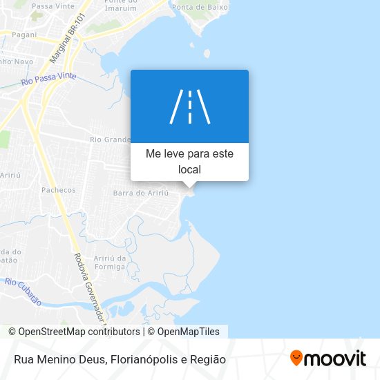 Rua Menino Deus mapa