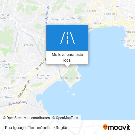 Rua Iguaçu mapa