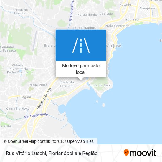 Rua Vitório Lucchi mapa