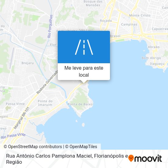 Rua Antônio Carlos Pamplona Maciel mapa