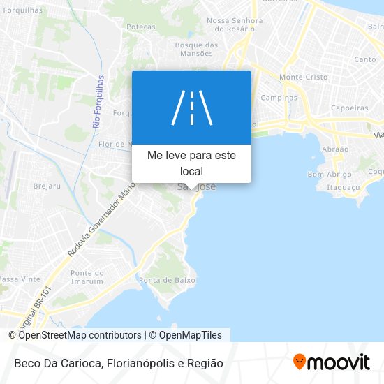 Beco Da Carioca mapa