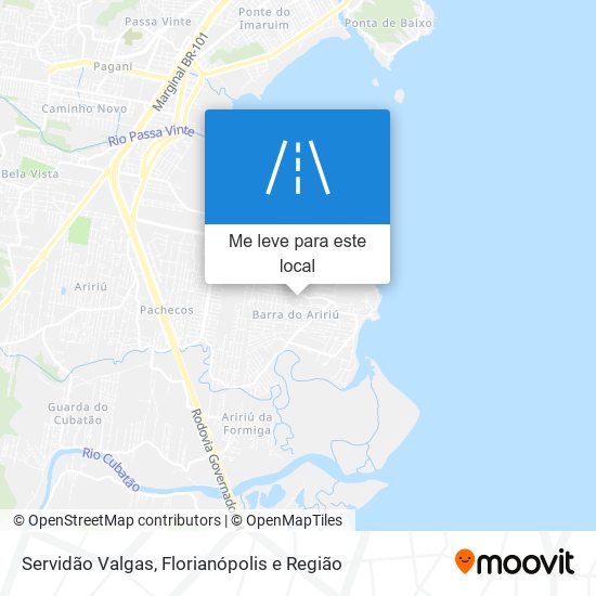 Servidão Valgas mapa