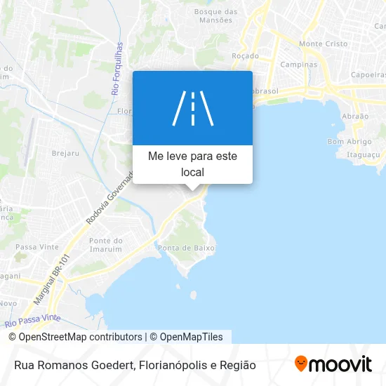 Rua Romanos Goedert mapa