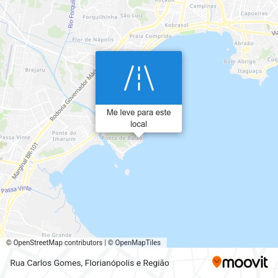 Rua Carlos Gomes mapa