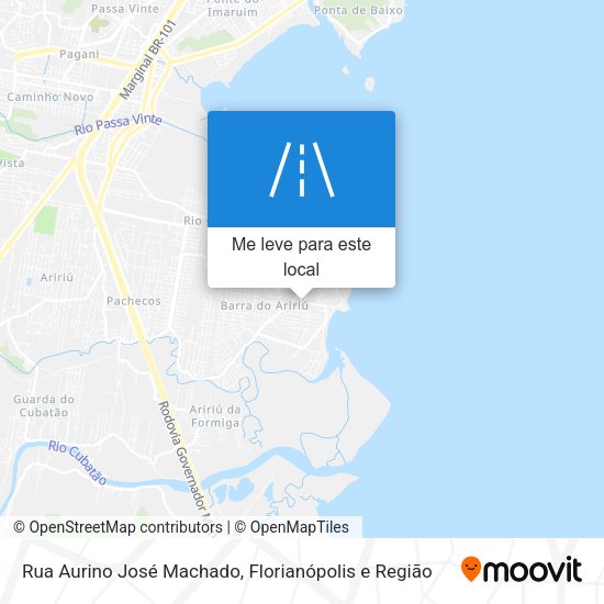 Rua Aurino José Machado mapa