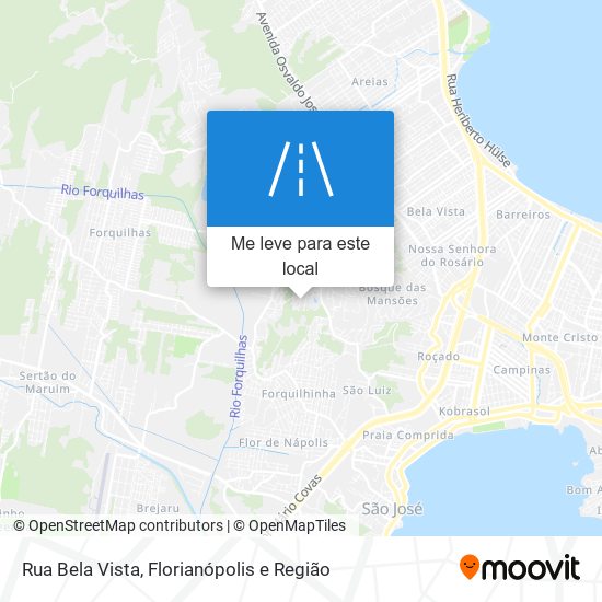 Rua Bela Vista mapa