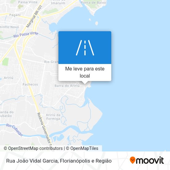 Rua João Vidal Garcia mapa