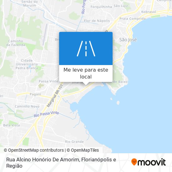 Rua Alcino Honório De Amorim mapa