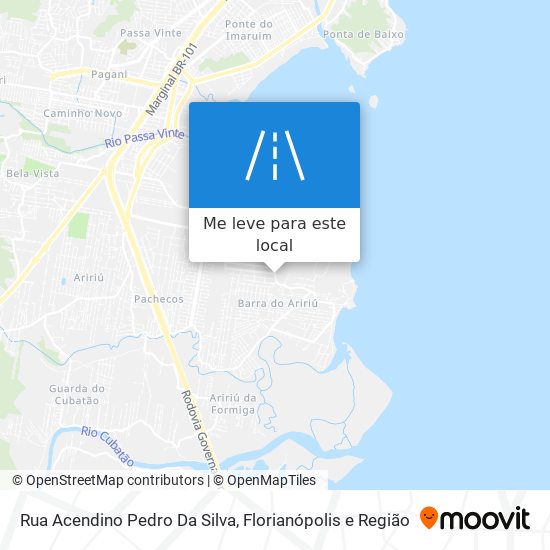 Rua Acendino Pedro Da Silva mapa