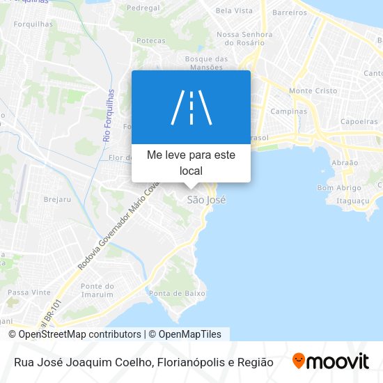 Rua José Joaquim Coelho mapa