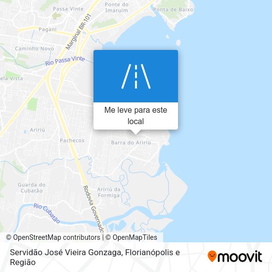 Servidão José Vieira Gonzaga mapa
