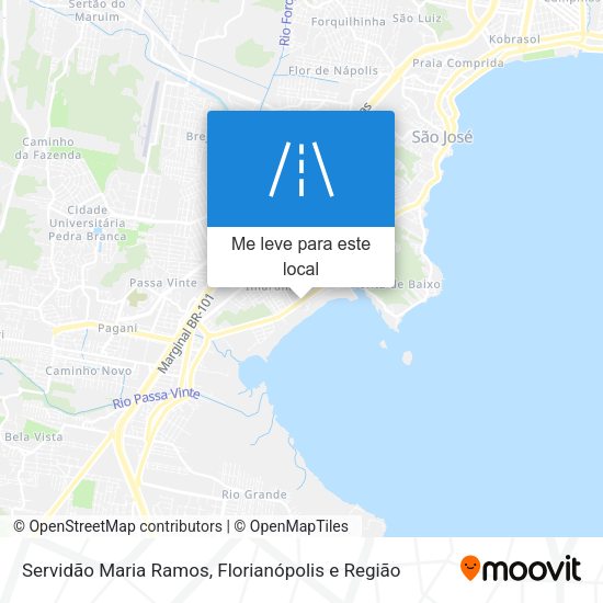 Servidão Maria Ramos mapa