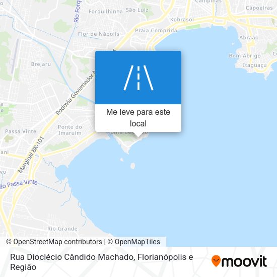 Rua Dioclécio Cândido Machado mapa