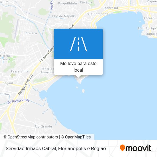 Servidão Irmãos Cabral mapa