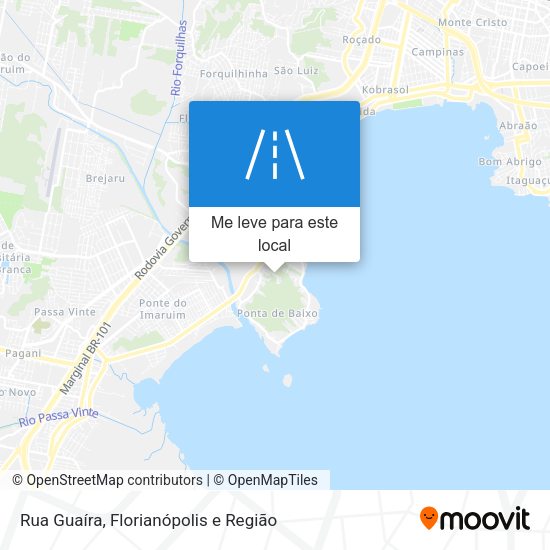 Rua Guaíra mapa