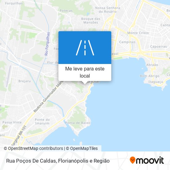 Rua Poços De Caldas mapa