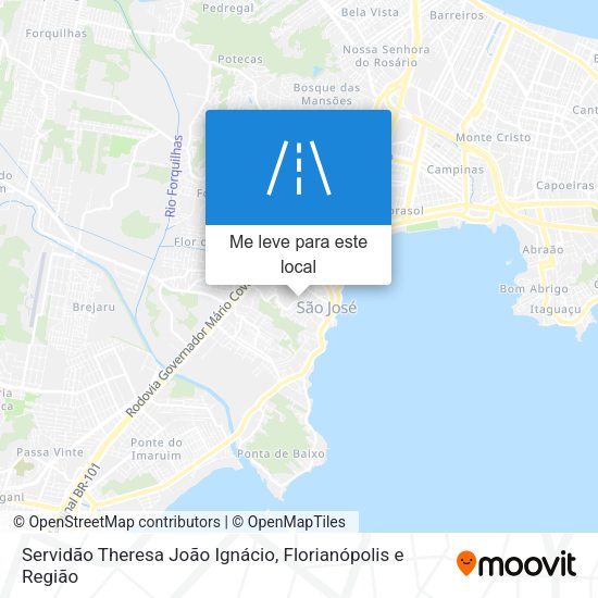Servidão Theresa João Ignácio mapa
