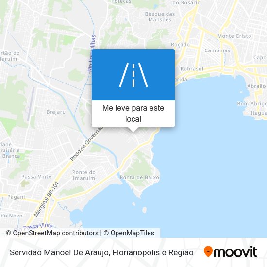 Servidão Manoel De Araújo mapa