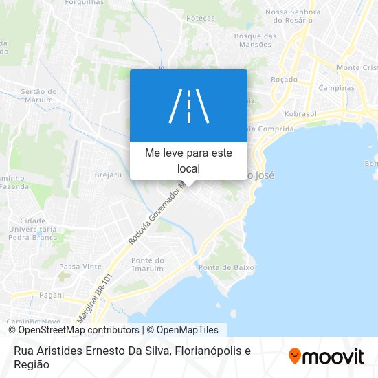 Rua Aristides Ernesto Da Silva mapa