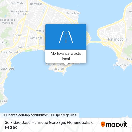 Servidão José Henrique Gonzaga mapa