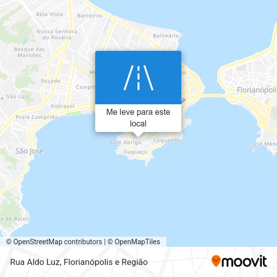 Rua Aldo Luz mapa