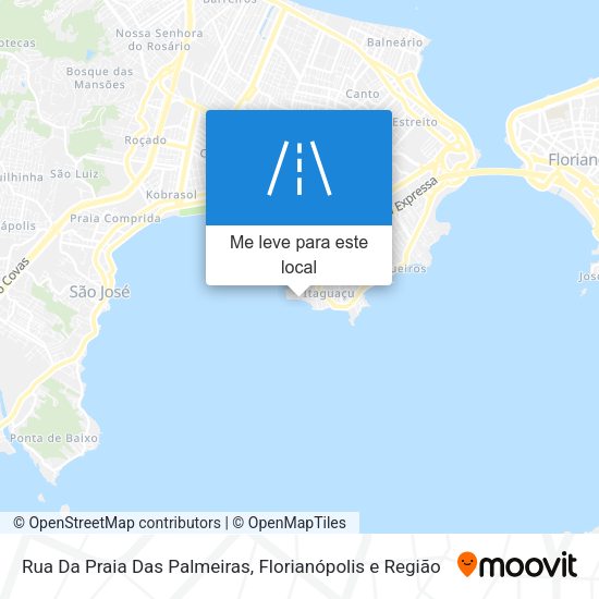 Rua Da Praia Das Palmeiras mapa