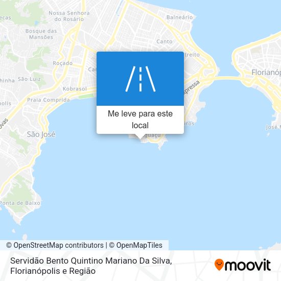 Servidão Bento Quintino Mariano Da Silva mapa