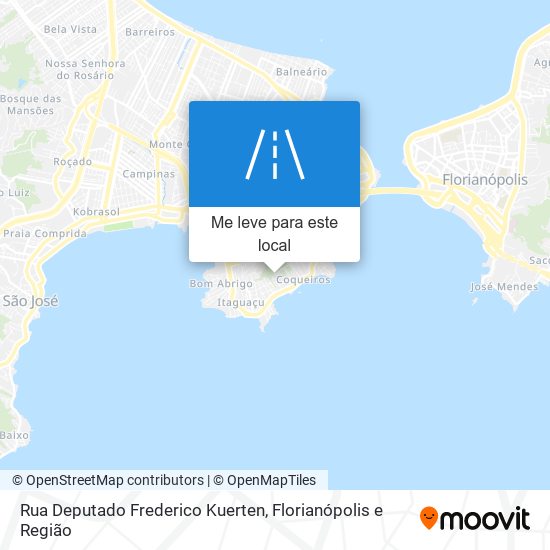 Rua Deputado Frederico Kuerten mapa