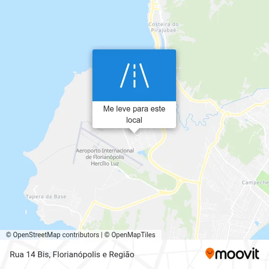 Rua 14 Bis mapa