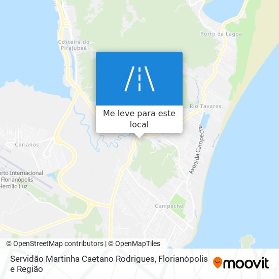 Servidão Martinha Caetano Rodrigues mapa