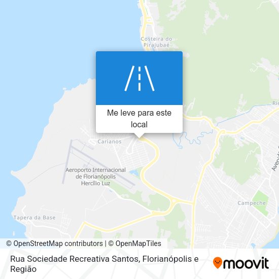 Rua Sociedade Recreativa Santos mapa