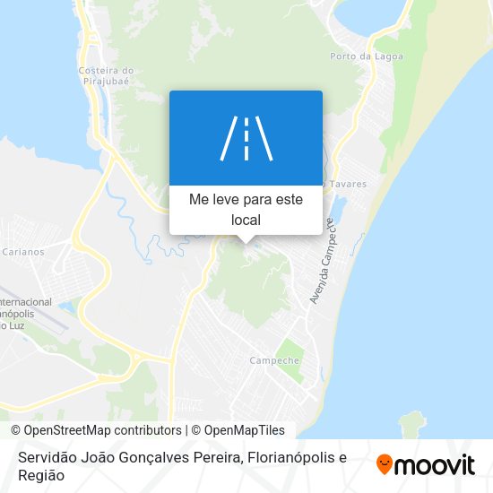 Servidão João Gonçalves Pereira mapa