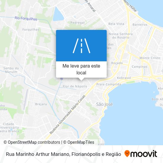Rua Marinho Arthur Mariano mapa