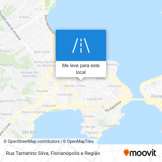 Rua Tamarino Silva mapa