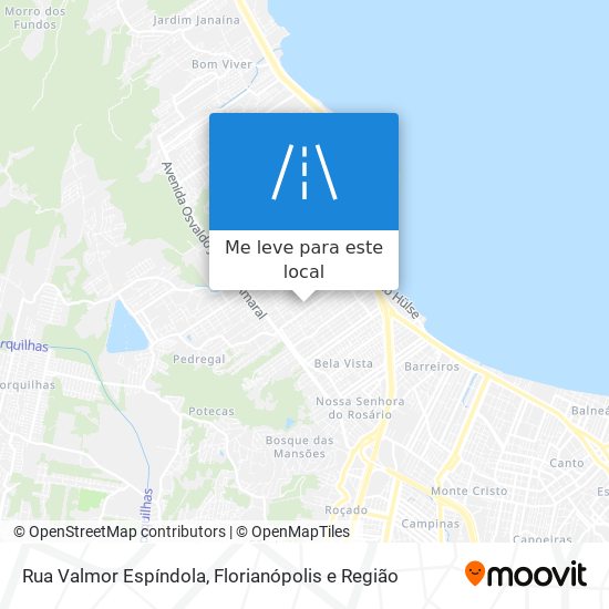 Rua Valmor Espíndola mapa