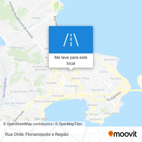 Rua Chile mapa