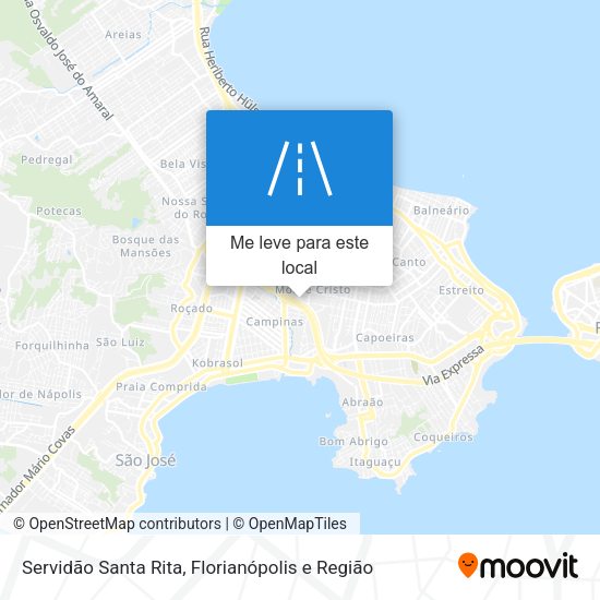 Servidão Santa Rita mapa