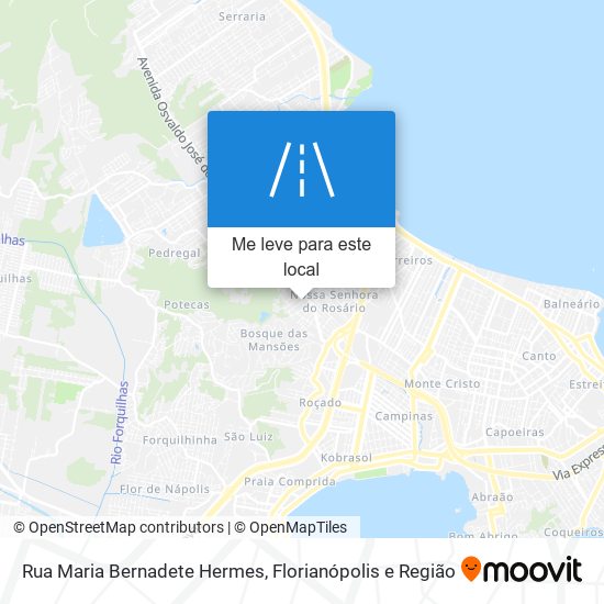 Rua Maria Bernadete Hermes mapa