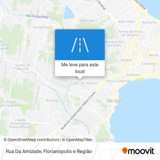 Rua Da Amizade mapa