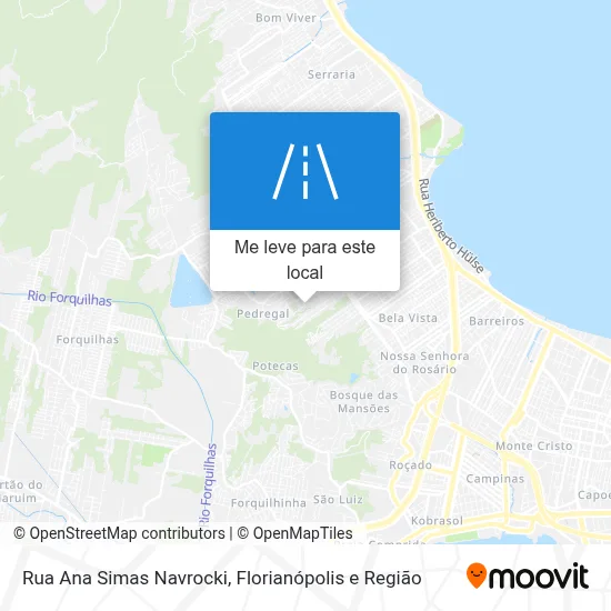 Rua Ana Simas Navrocki mapa