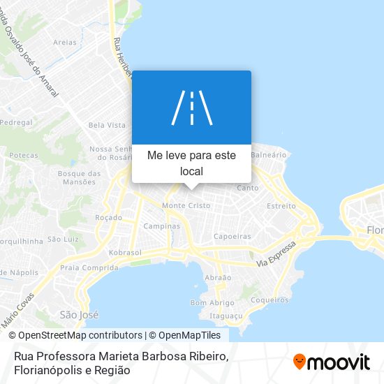 Rua Professora Marieta Barbosa Ribeiro mapa