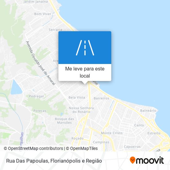 Rua Das Papoulas mapa