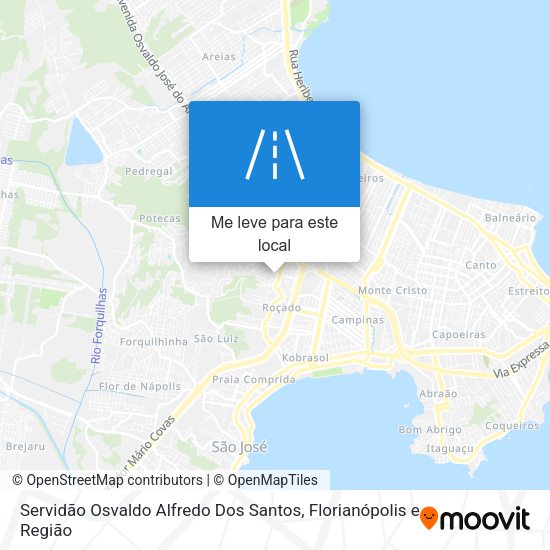 Servidão Osvaldo Alfredo Dos Santos mapa