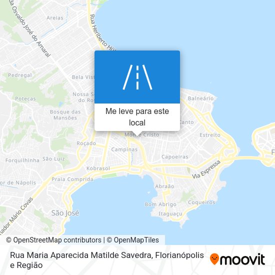 Rua Maria Aparecida Matilde Savedra mapa